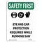 Signmission OSHA, Eye & Ear Protection, 14in X 10in Rigid Plastic, 10" W, 14" H, Portrait, OS-SF-P-1014-V-11083 OS-SF-P-1014-V-11083 - alternate 1